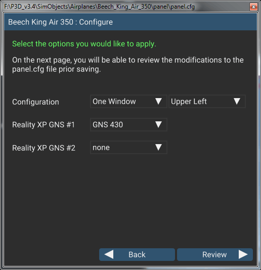 GNS Prepar3D Config